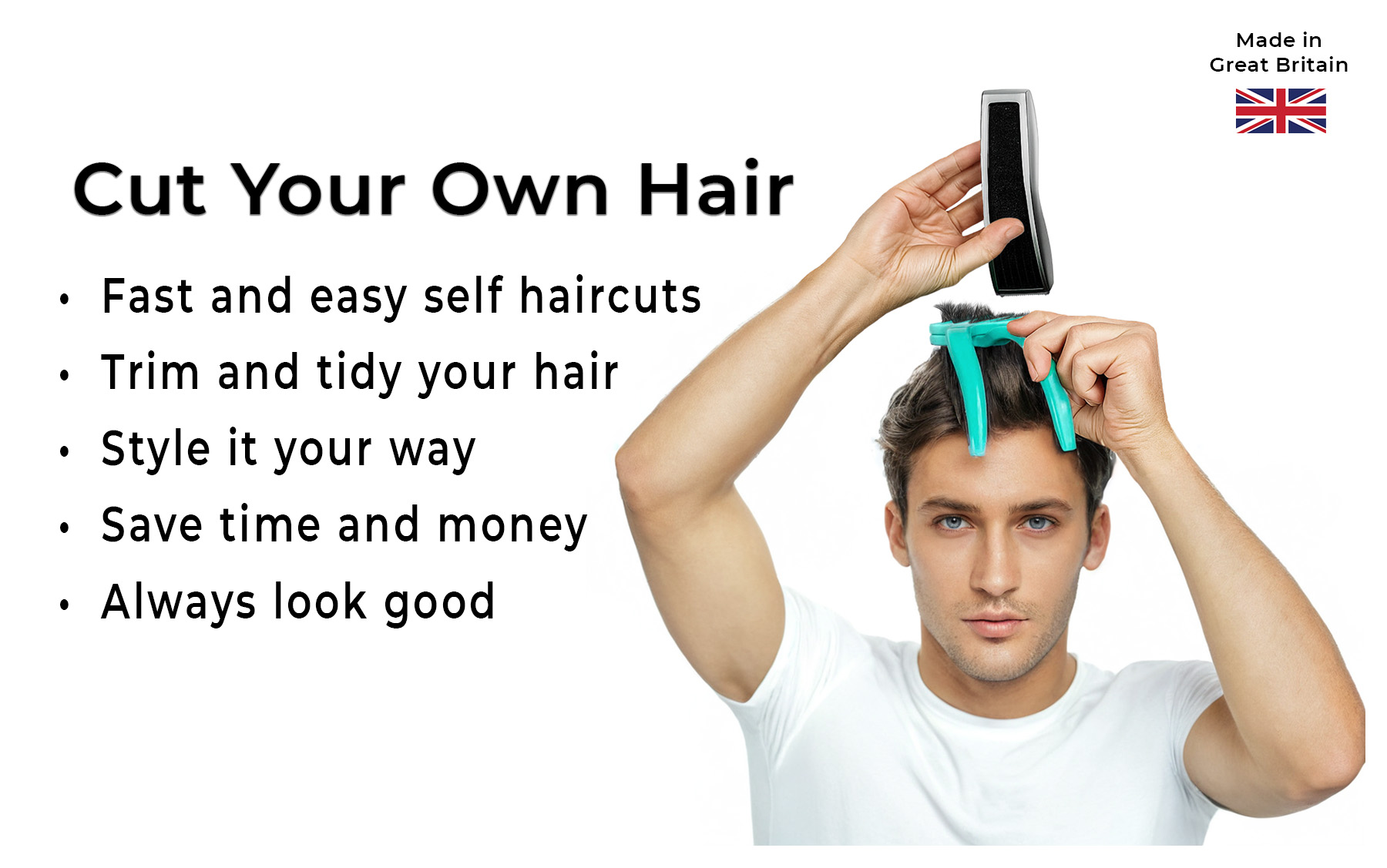 Grip and Trim - Cut your own and other's hair at home. DIY Hair Cutting Tool that saves you time and money. - Image 4
