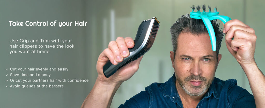 Premium Full Image-A01 self haircut at home using your hair clippers with Grip and Trim
