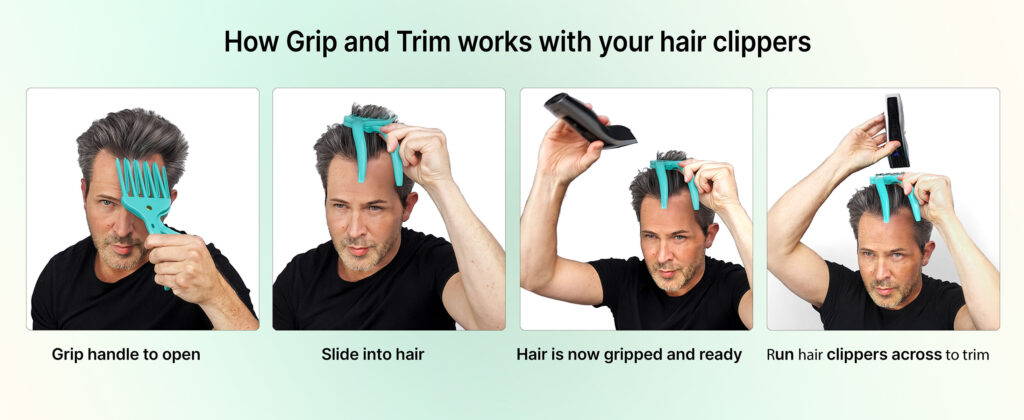 Premium Full Image-Sequence-A03 self haircut at home using your hair clippers with Grip and Trim